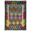 Handmade Multi Kilim Geometric 2x3 ft