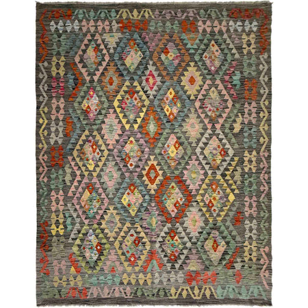 Handmade Multi Kilim Geometric 5x8 ft