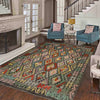Handmade Multi Kilim Geometric 5x8 ft