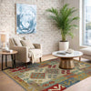 Handmade Multi Kilim Geometric 2x4 ft
