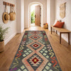 Handmade Multi Kilim Geometric 6' Runner