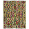 Handmade Multi Kilim Geometric 4x7 ft