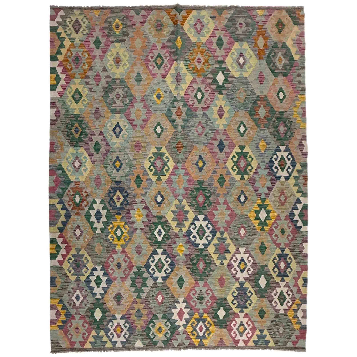 Handmade Multi Kilim Geometric 5x8 ft