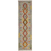 Handmade Multi Kilim Geometric 10' Runner
