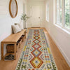 Handmade Multi Kilim Geometric 10' Runner