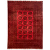 Filpa Area Rug Handmade Red Geometric 6x9 ft