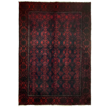 Kashan Area Rug Handmade Multi Medallion 5x8 ft