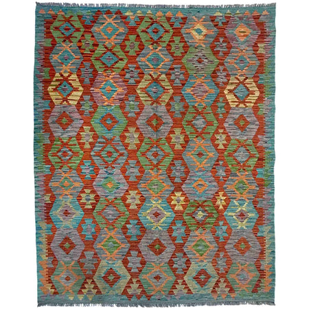 Handmade Multi Kilim Geometric 5x8 ft