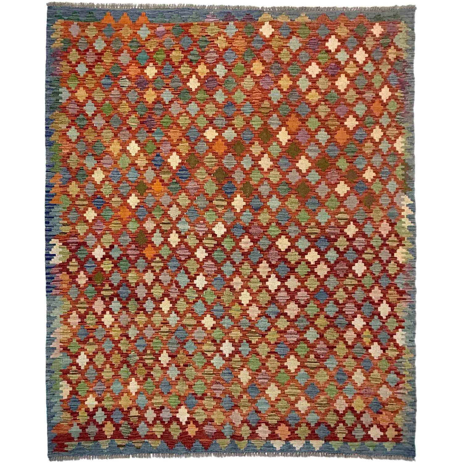Handmade Multi Kilim Geometric 5x8 ft