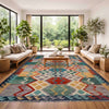 Handmade Multi Kilim Geometric 5x8 ft
