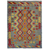 Handmade Multi Kilim Geometric 5x8 ft