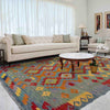 Handmade Multi Kilim Geometric 5x8 ft