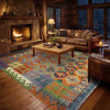 Handmade Multi Kilim Geometric 5x8 ft