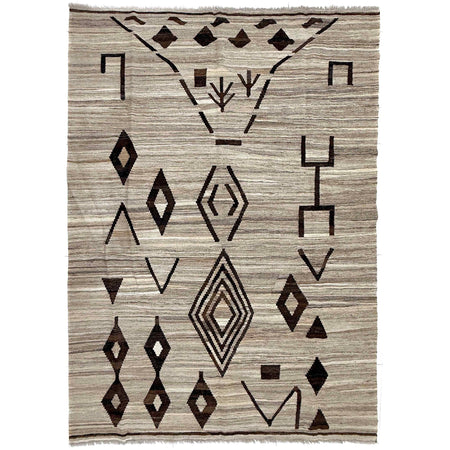 Handmade Multi Kilim Geometric 5x8 ft