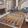 Handmade Multi Kilim Geometric 5x8 ft