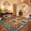 Handmade Multi Kilim Geometric 5x8 ft
