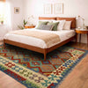Handmade Multi Kilim Geometric 5x8 ft