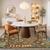 Handmade Multi Kilim Geometric 5x8 ft