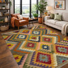 Handmade Multi Kilim Geometric 4x6 ft