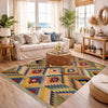 Handmade Multi Kilim Geometric 4x6 ft