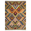 Handmade Multi Kilim Geometric 4x6 ft