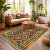 Handmade Multi Kilim Geometric 4x6 ft