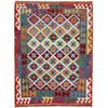 Handmade Multi Kilim Geometric 4x7 ft