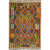 Handmade Multi Kilim Geometric 4x6 ft
