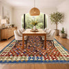 Handmade Multi Kilim Geometric 5x8 ft