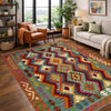 Handmade Multi Kilim Geometric 4x6 ft