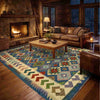 Handmade Multi Kilim Geometric 5x8 ft
