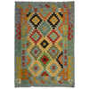 Handmade Multi Kilim Geometric 4x6 ft