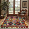 Handmade Multi Kilim Geometric 4x6 ft