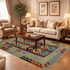 Handmade Multi Kilim Geometric 4x6 ft