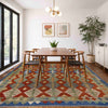 Handmade Multi Kilim Geometric 5x8 ft