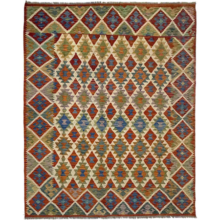Handmade Multi Kilim Geometric 5x8 ft