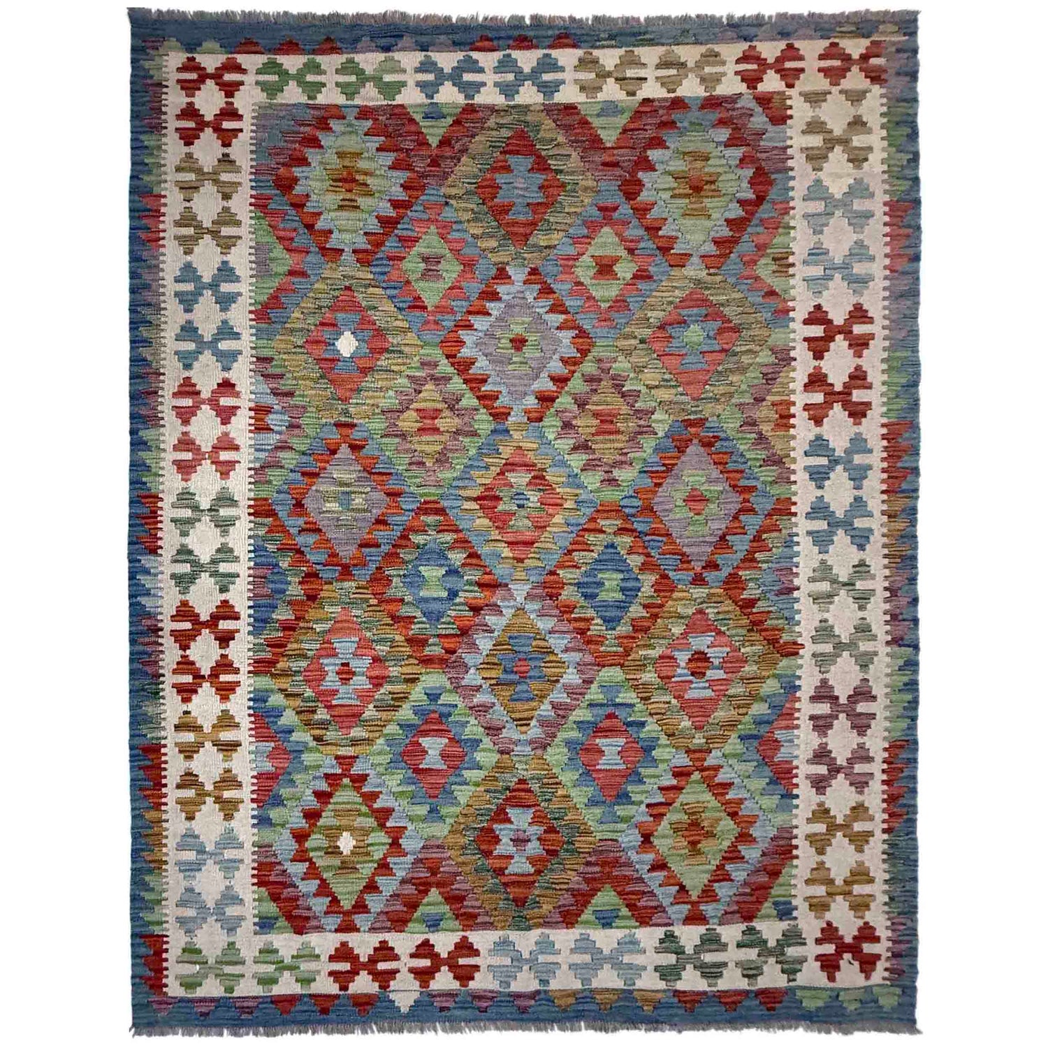 Handmade Multi Kilim Geometric 5x8 ft