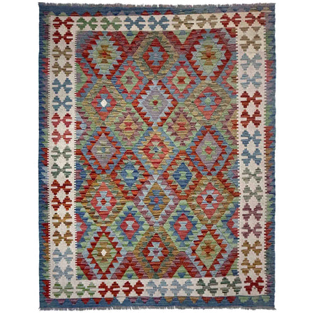 Handmade Multi Kilim Geometric 5x8 ft