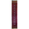 Mashwani Area Rug Runner Handmade Deep Red Geometric 8'