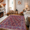 Mashwani Runner Rug Handmade Multi Geometric 4x4 ft