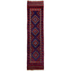 Mashwani Area Rug Runner Handmade Deep Red Geometric 8'