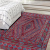 Mashwani Runner Rug Handmade Multi Geometric 4x4 ft
