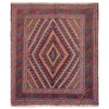 Mashwani Runner Rug Handmade Multi Geometric 4x4 ft