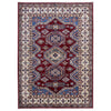 Kazak Rug Handmade Red Medallion 4x6 ft