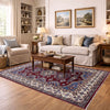 Kazak Rug Handmade Red Medallion 4x6 ft