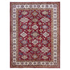 Kazak Rug Handmade Red Medallion 7x10 ft