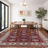 Kazak Rug Handmade Red Medallion 7x10 ft