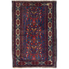 Baluchi Rug Handmade Multi Geometric 3x5 ft