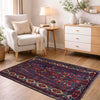 Baluchi Rug Handmade Multi Geometric 3x5 ft
