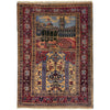Baluchi Rug Handmade Multi Prayer Design 2x4 ft